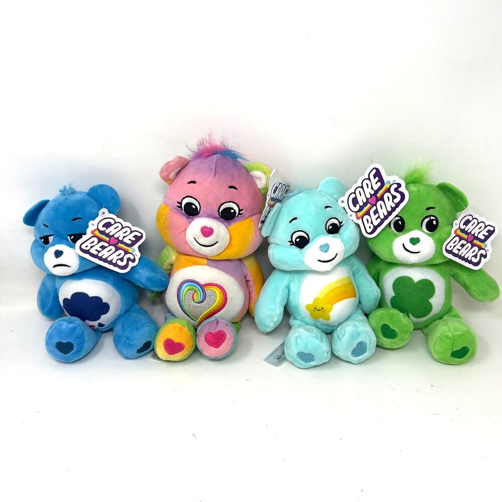 Cares Bears Plush Lot 2022 Grumpy‎ Wish Good Luck Togetherness Basic Fun NWT
